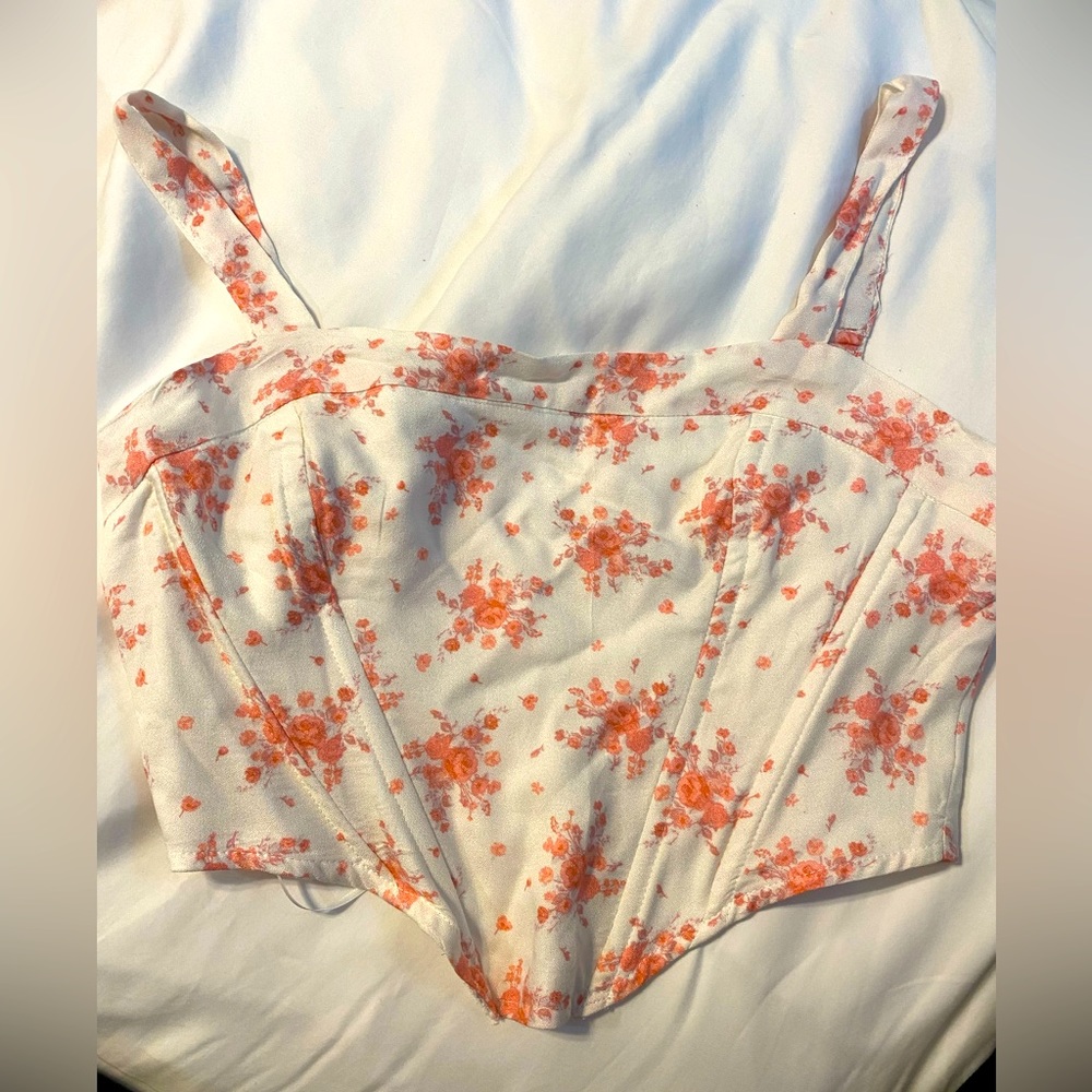 Corset top with pretty details